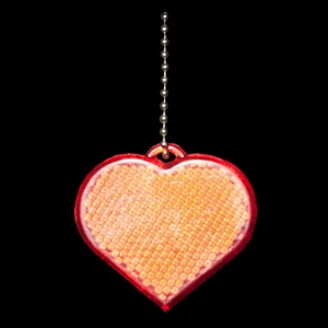 Światełko odblaskowe Heart Reflect, czerwony