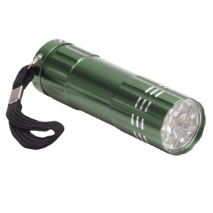 9-diodowa latarka Jewel LED, zielony