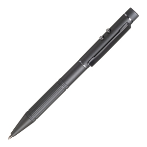 Długopis ze wskaźnikiem laserowym Stellar z logo, czarny R35424.02