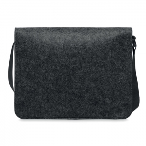 Filcowa torba listonoszka lub torba na laptopa RPET z zapięciem na rzep. BAGLO, MO6186-15
